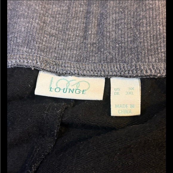 LOGO Lounge Sweatpants Women’s Plus Sized Joggers, Black Gray, Size 3XL - Picture 2 of 10